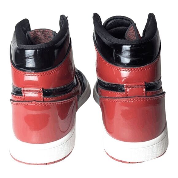 COPY NIKE Air Jordan 1 Retro High OG 'Patent Bred' Sneakers Size 12 - Picture 5 of 12